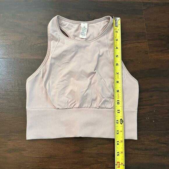 Lululemon light pink high neck sports bra size 4 - Picture 6 of 7